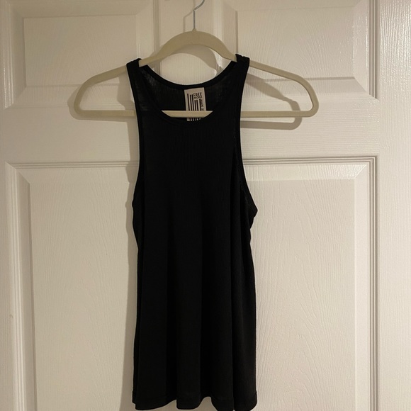 Free People black racer back flowy tank size xs - Picture 5 of 6